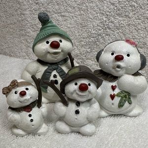 Klarborg Dutch snowman family. New in box.